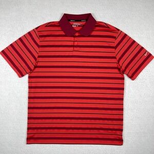 Nike Polo Shirt Mens Large Red Tour Performance Golf Travel Vacation‎ Workwear